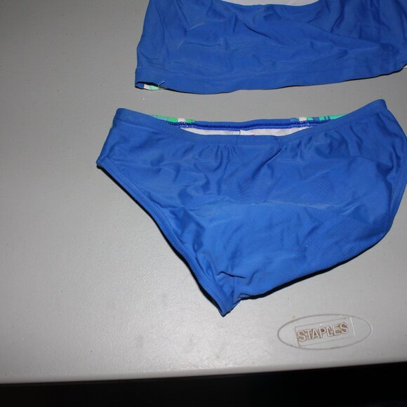 Blue Hawiian 2 Pcs Justice Tankini Swimsuit Size 16 - Picture 7 of 10